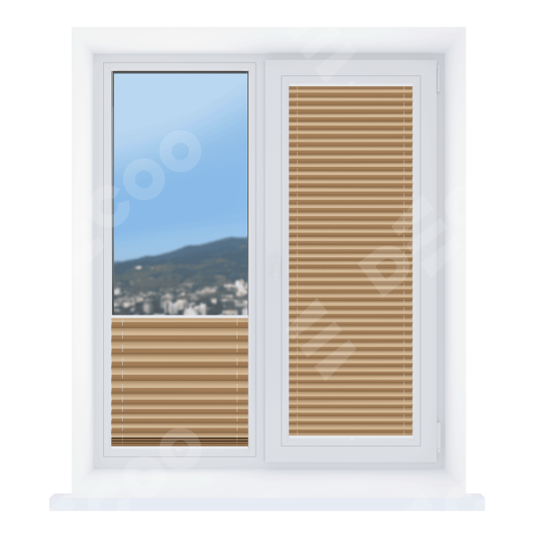 Штора плиссе Корона кофейный