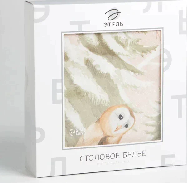 Скатерть  Этель "Christmas forest" скатерть 150*220 +/-3см с ГМВО, 100%хл, 190г/м2