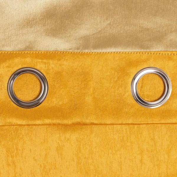 Штора портьерная Этель "Классика" цв.желтый, 130*300 см, 100% п/э