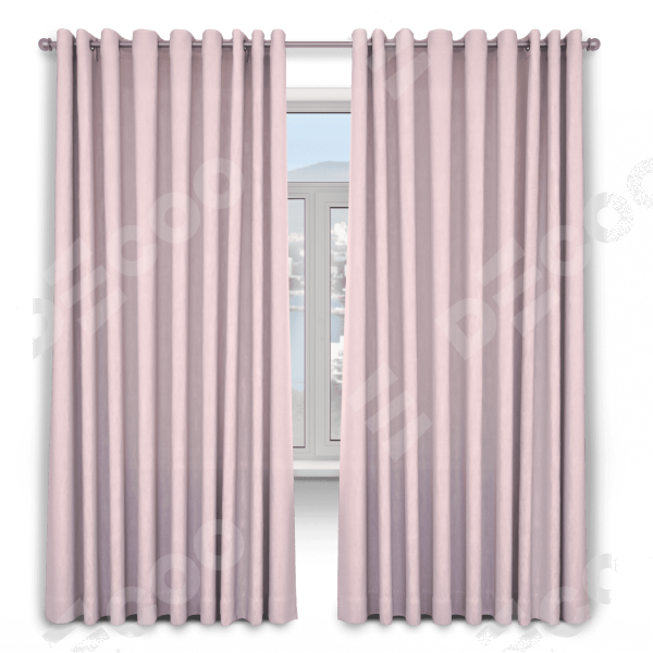 Шторы ткань блэкаут однотонный, розовый