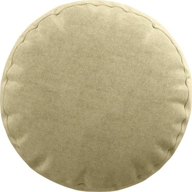 Подушка круглая «Кортин» канвас тёмно-бежевый