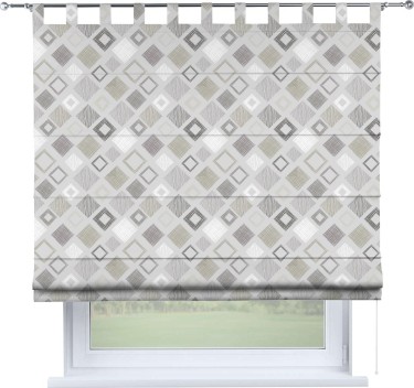 Римская штора «Кортин» на петлях «Квадро»