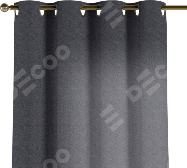 Комплект штор на люверсах софт однотонный графит