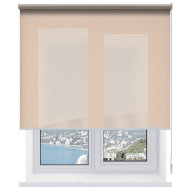 Рулонная штора Жемчуг лайт 11 капучино