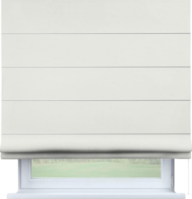 Римская штора «Кортин», лён димаут молочный, для проёма