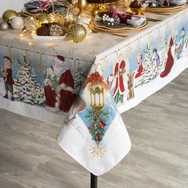 Набор столовый "Christmas time" скатерть 150х110см +/-3см с ГМВО, салф.40х40см-4 шт, хл100%
