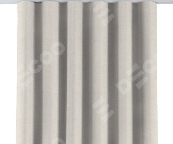 Комплект штор на тесьме «Волна», ткань блэкаут с блеском светло-серый
