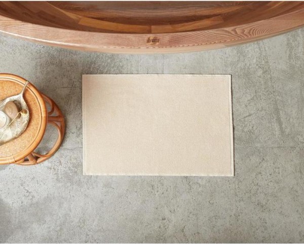 Коврик махровый "Этель" Organic Beige 50х70 см, 100% хл, 550гр/м2