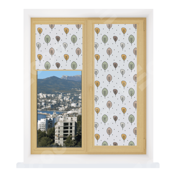 Рулонная штора Уни 2 с принтом Простые деревья