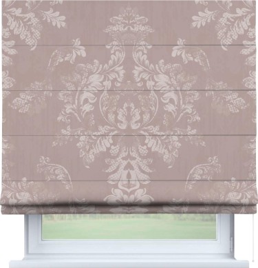 Римская штора «Кортин» для проема «Винтажный узор бежевый»