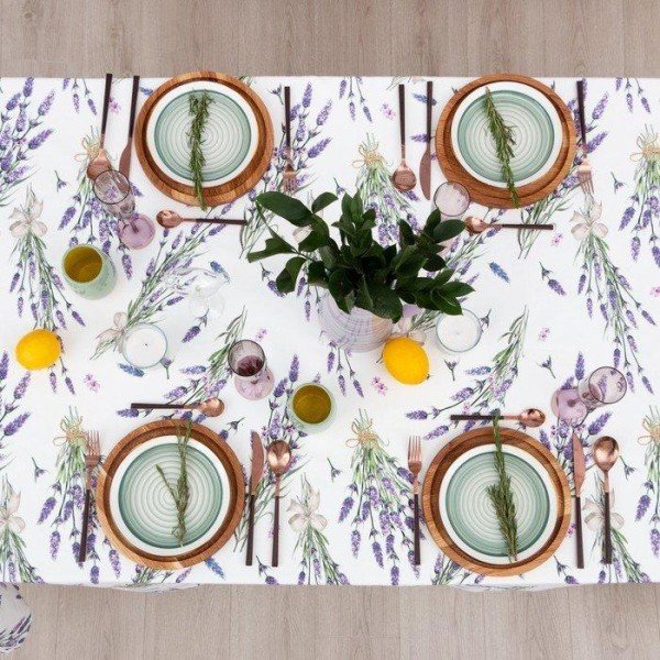 Скатерть "Этель" Lavender 149х110 см, 100% хл, саржа 190 г/м2