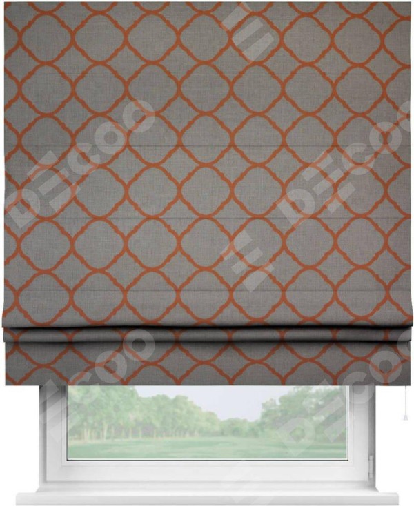 Римская штора «Кортин» для проёма, ткань «Новая Франция»