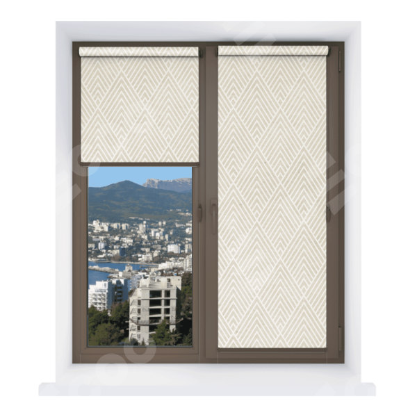 Рулонная штора Мини с принтом Арлекино