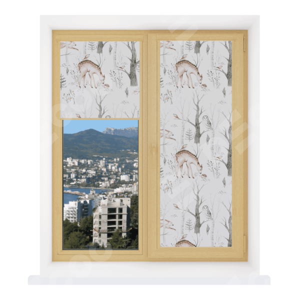 Рулонная штора Уни 2 с принтом Скандинавский питомник