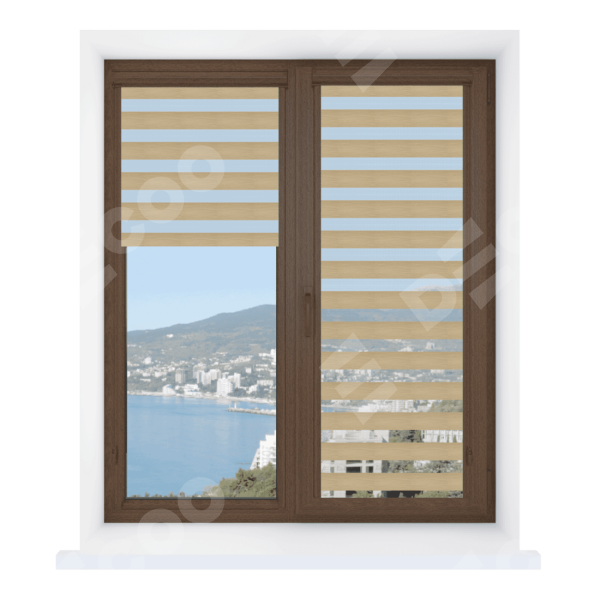 Рулонная штора День-ночь Уни 2 Lavander бежевый