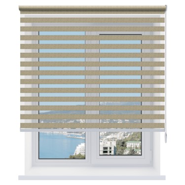 Рулонная штора День-ночь Savana ясень