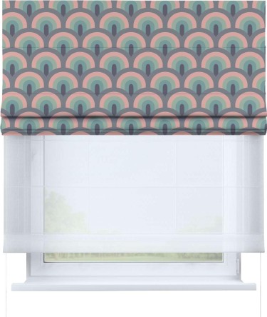 Римская штора «Кортин» день-ночь «Ретро орнамент»