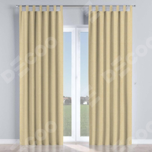 Комплект штор на петлях софт однотонный светло-бежевый