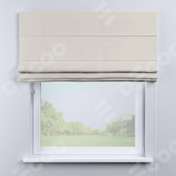 Римская штора «Кортин» для проема, ткань блэкаут с блеском светло-серый