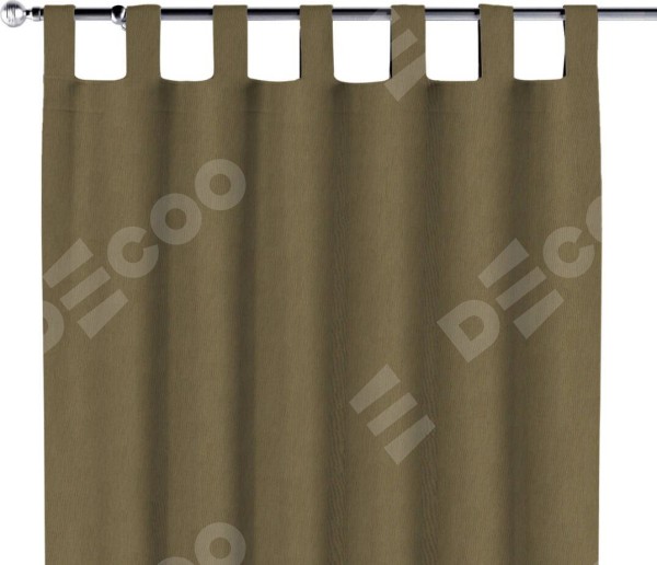 Комплект штор на петлях блэкаут однотонный бежево-золотой