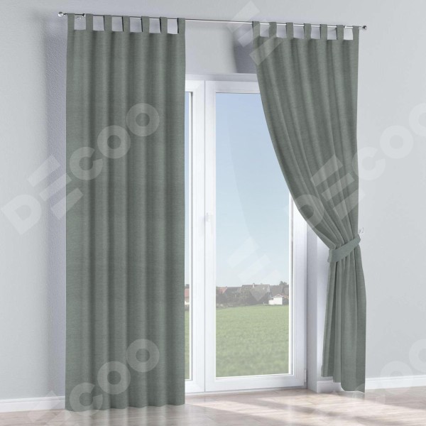 Комплект штор на петлях твид блэкаут серый