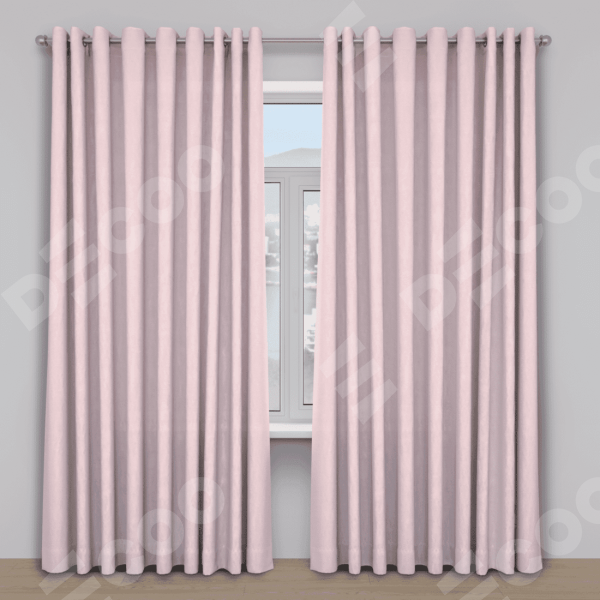 Шторы ткань блэкаут однотонный, розовый
