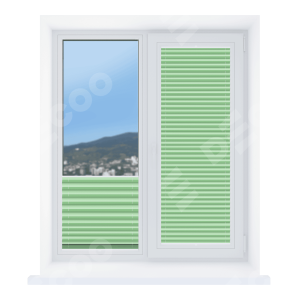 Штора плиссе Эко салатовый