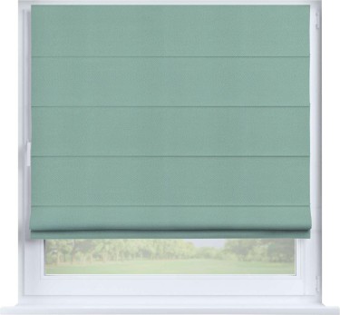 Римская штора «Кортин» на створку, ткань блэкаут однотонный, ментоловый