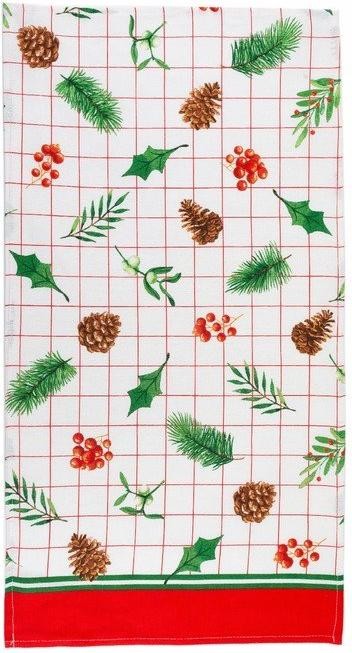 Полотенце "Доляна" New Year 40х70см, 100%хл, рогожка 164 г/м2