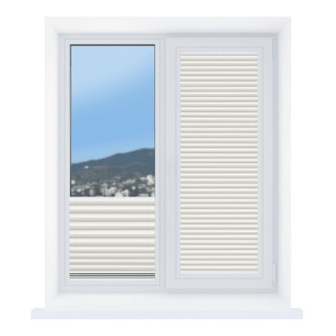 Штора плиссе Жемчуг белый