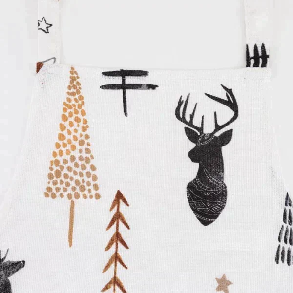 Фартук "Доляна" X-Mas 60х65см, 100%хл, рогожка 164 г/м2