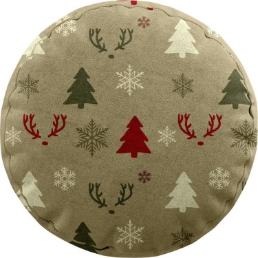 Подушка круглая Cortin «Гармония рождества»