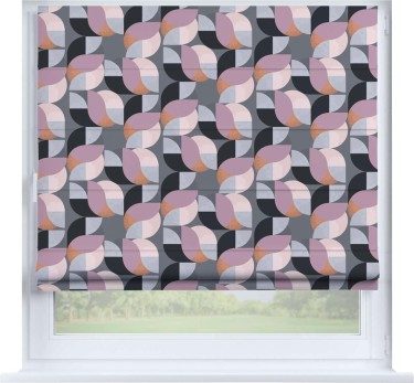Римская штора «Кортин» на створку «Абстрактный узор»